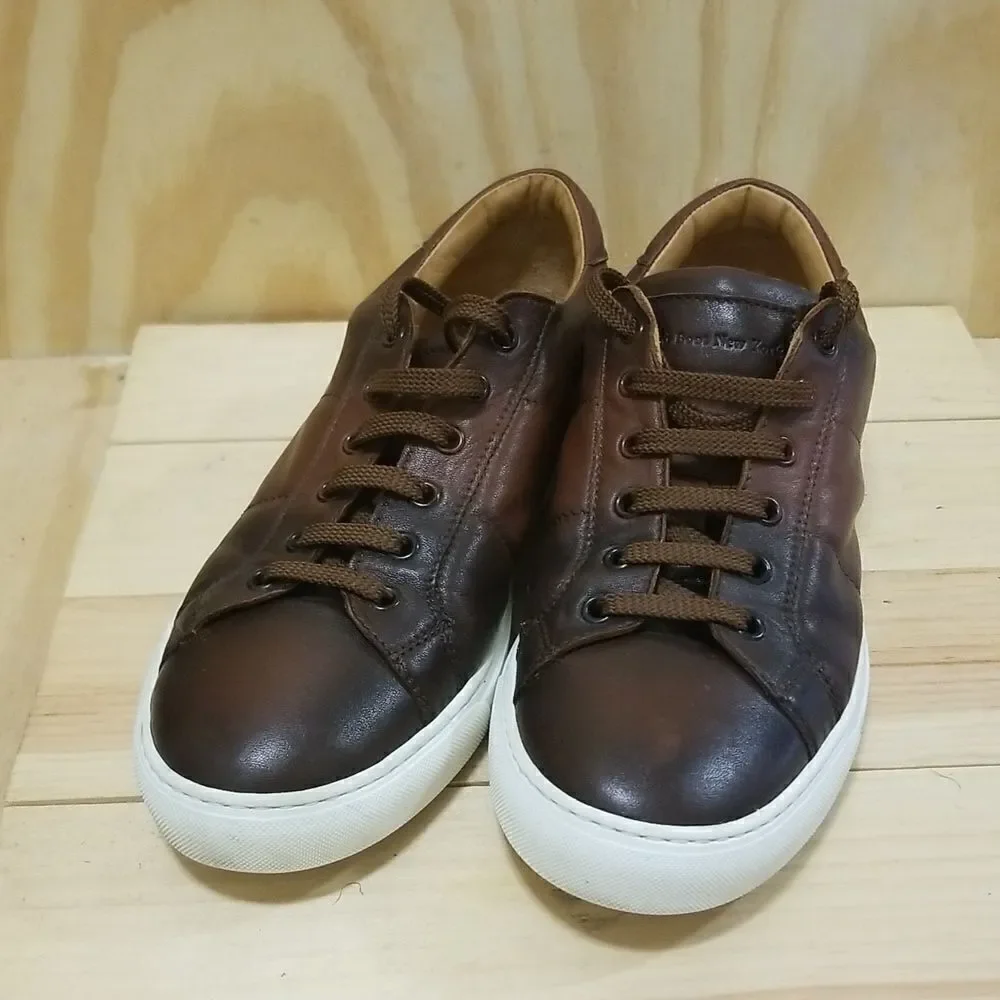 The Boot New York Colton  Brown Leather Nappa  Sneaker Men size 8 1/2